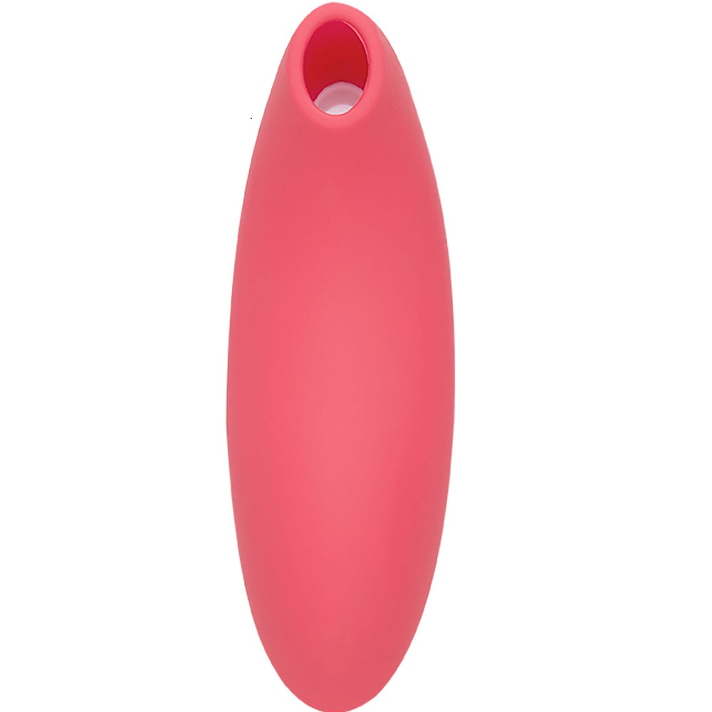 We-Vibe Melt Pink, Slim, curved pink clitoral stimulator with a rounded nozzle tip and compact ergonomic body