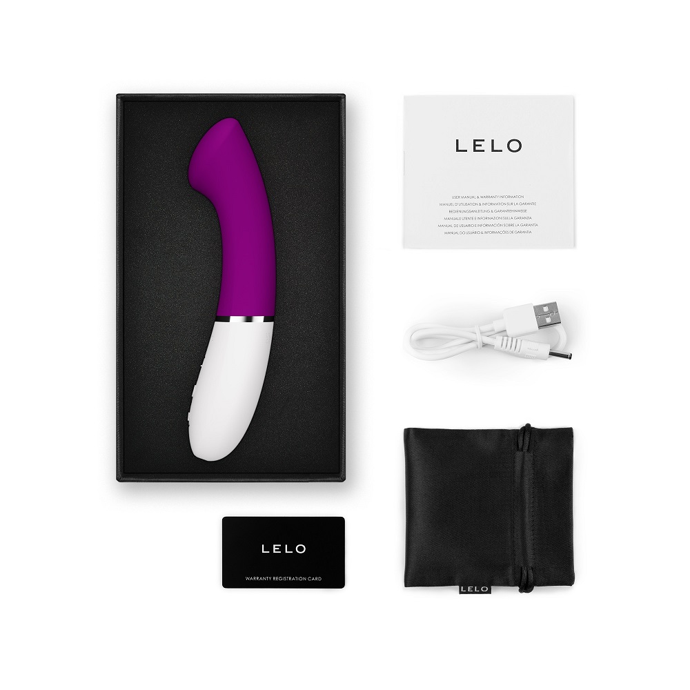 LELO Gigi 3 App Controlled G-Spot Vibrator Deep Rose, shown from the side