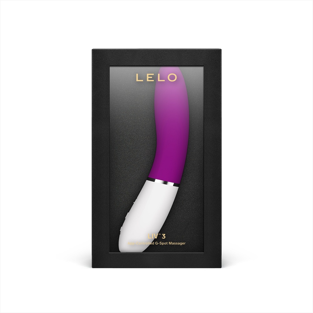 LELO LIV 3 App Controlled G-Spot Vibrator Deep Rose, shown from the back