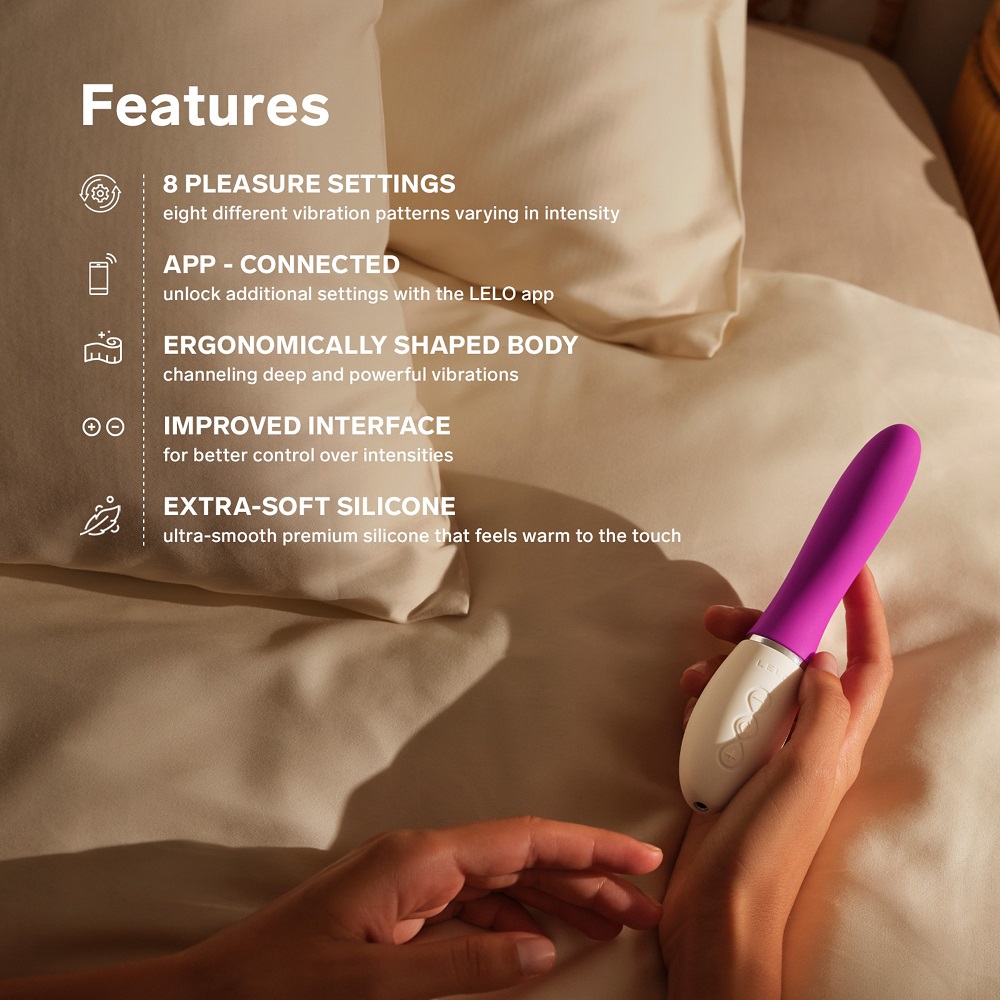 LELO LIV 3 App Controlled G-Spot Vibrator Deep Rose, shown in its packaging
