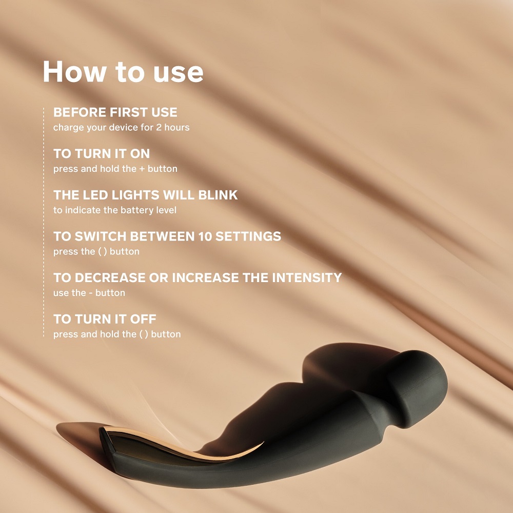 LELO Smart Wand 2 Large Aqua, in silicone/abs, photograph 10