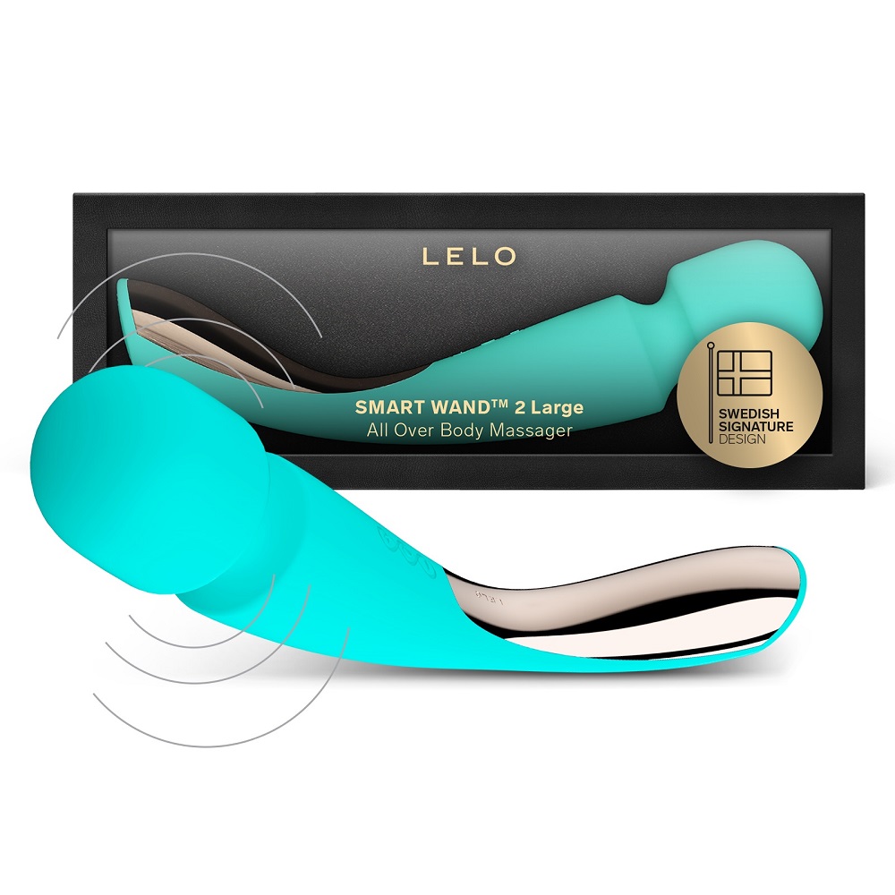 LELO Smart Wand 2 Large Aqua, in silicone/abs, photograph 6