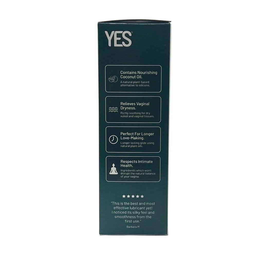 YES Coco Oil-Based Lubricant-6x5ml, in see description, close-up detail