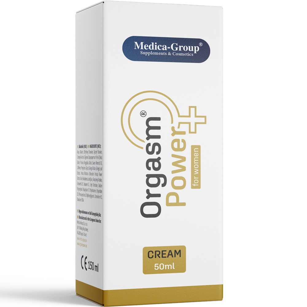 Orgasm Power Cream for Women 50ml, shown from the side