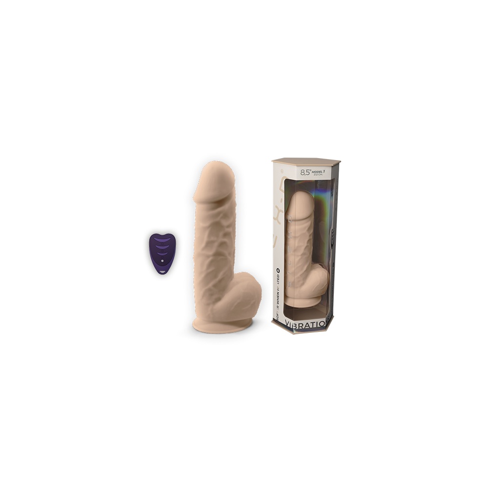 SilexD 8.5 inch Remote Controlled Vibrating Girthy Silicone Dildo, in silicone, photograph 10