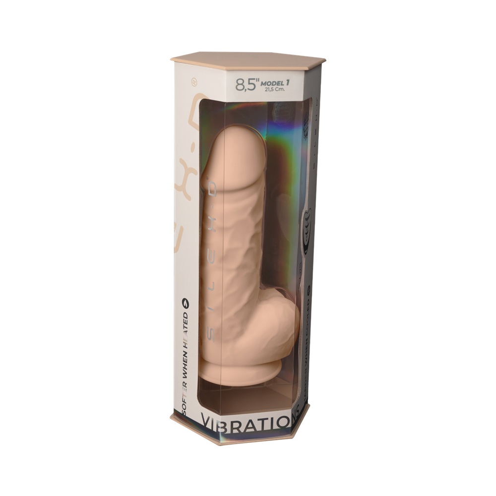 SilexD 8.5 inch Remote Controlled Vibrating Girthy Silicone Dildo, in silicone, photograph 8