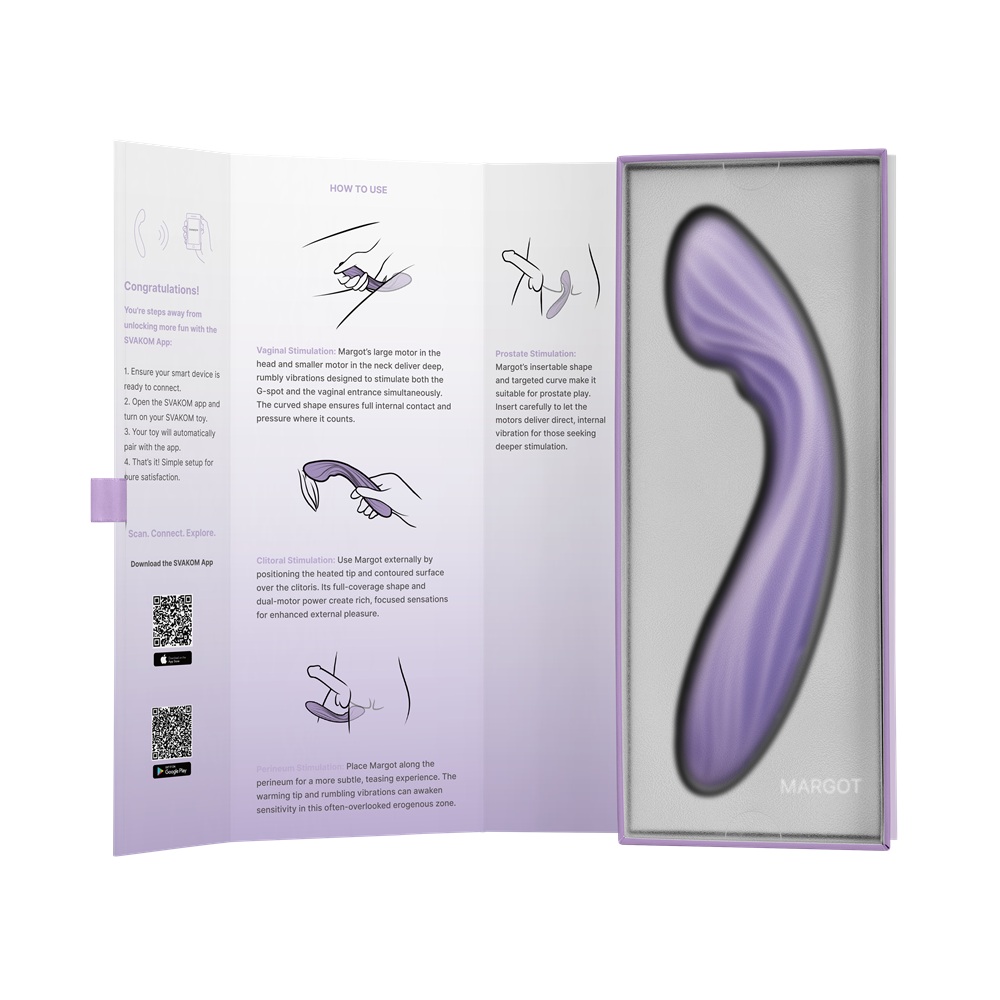 Svakom Margot G-Spot Vibrator Lilac, photograph 10