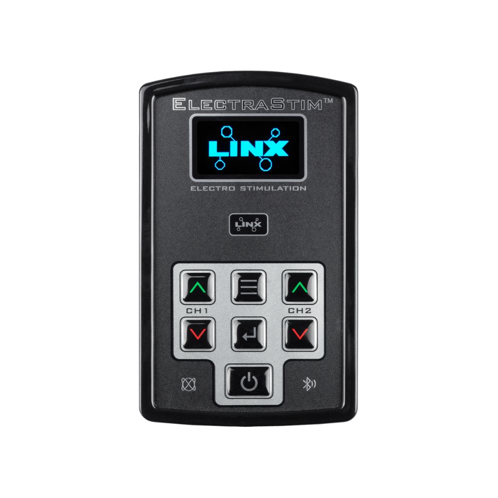 ElectraStim Linx Electro Stimulator, shown in its packaging