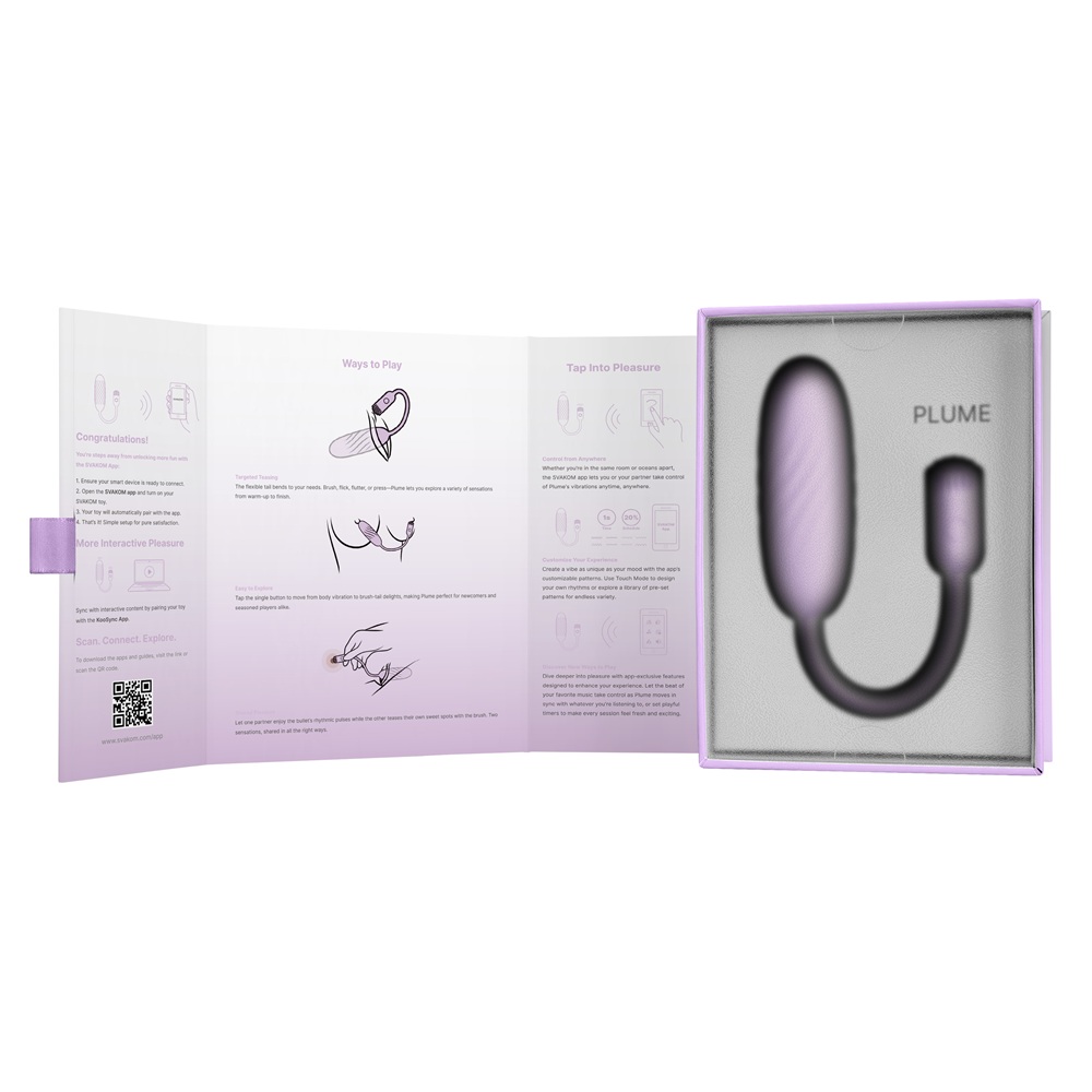 Svakom Plume Flexible Brush Tail Bullet Vibrator, photograph 11