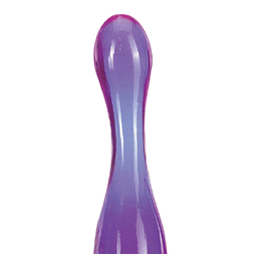 Smoothy Prober, Translucent pink double-ended probe with a smooth tip and four graduated beads, shown from the side