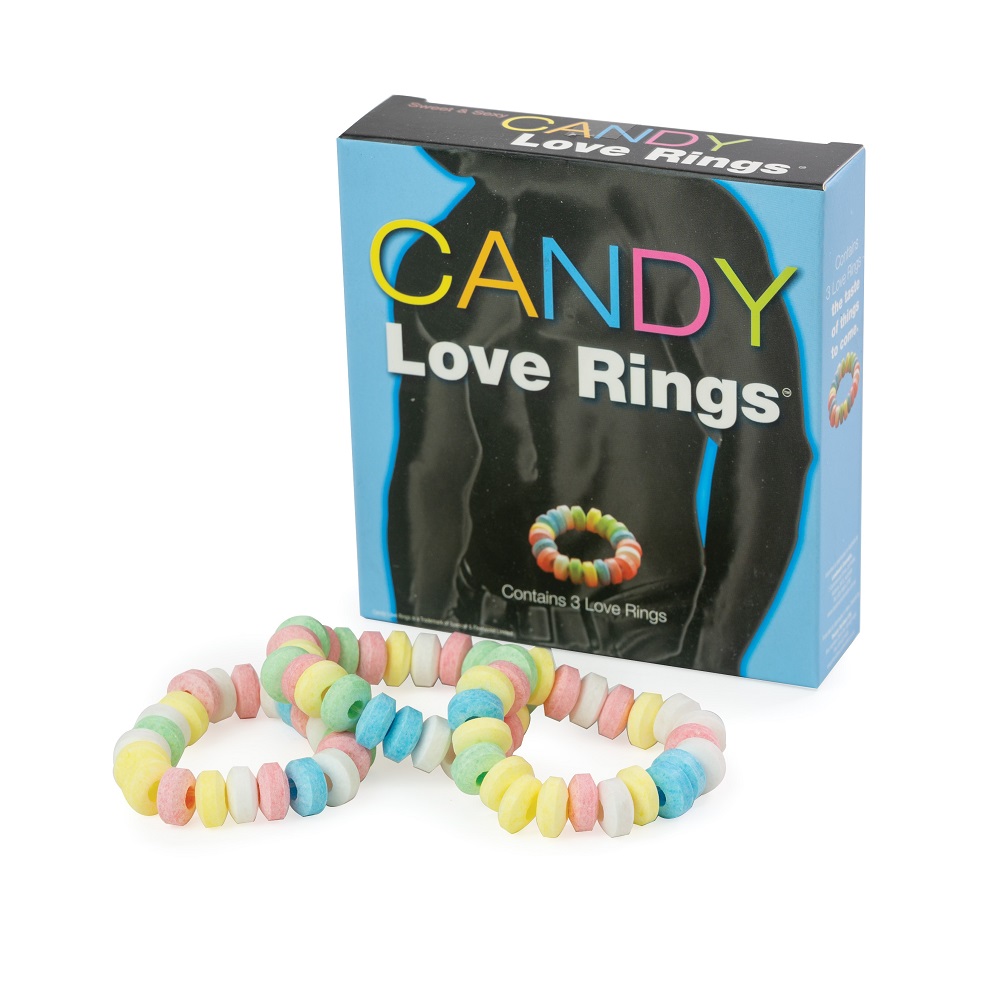 Candy Love Rings, in candy, shown from the back