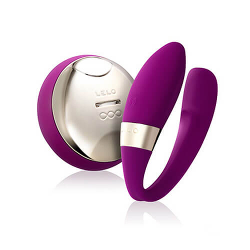LELO Tiani 2 Design Edition Couples Vibrator Deep Rose, Deep rose couples' vibrator with smooth curved silicone body and mat…