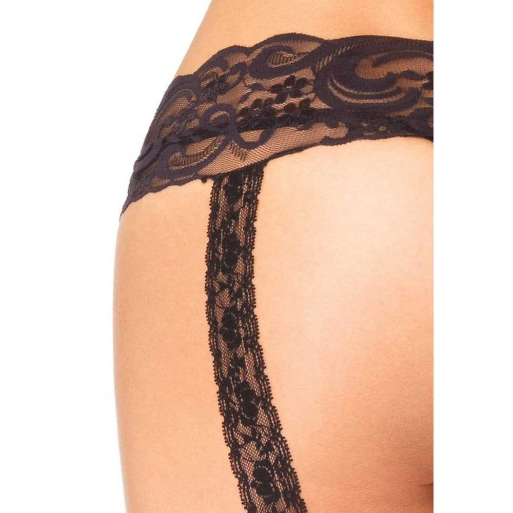 Leg Avenue Sheer Backseam Stockings, Sheer stockings with a vertical seam running up the back of each leg