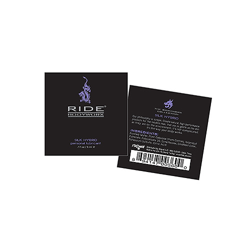 Sliquid Ride Bodyworx Silk Hybrid Lubricant-125ml, White 125ml pump bottle of Sliquid Ride Silk hybrid lubricant