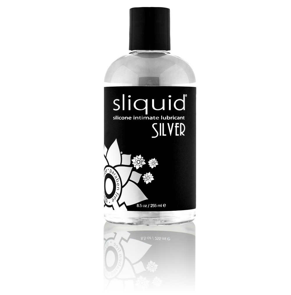 Sliquid Naturals Silver Silicone Lubricant-255ml, in see description