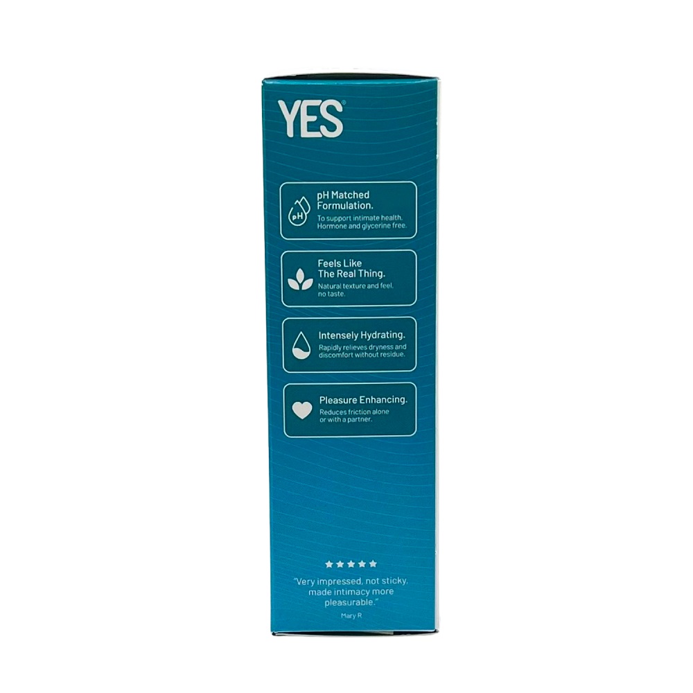 YES Organic Water Based Personal Lubricant-50ml, shown in its packaging
