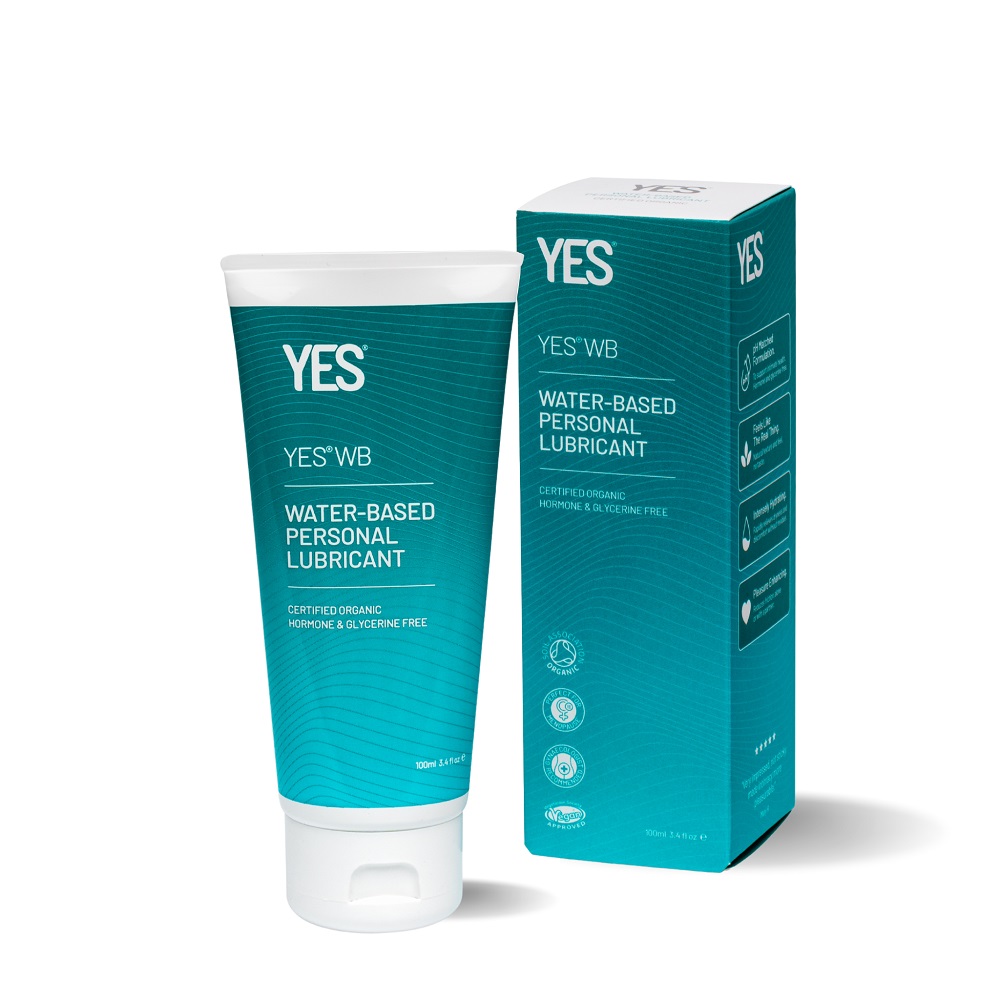 YES Organic Water Based Personal Lubricant-100ml, in aqua, aloe barbadensis leaf juice powder (aloe vera)*, linum usitatissi…