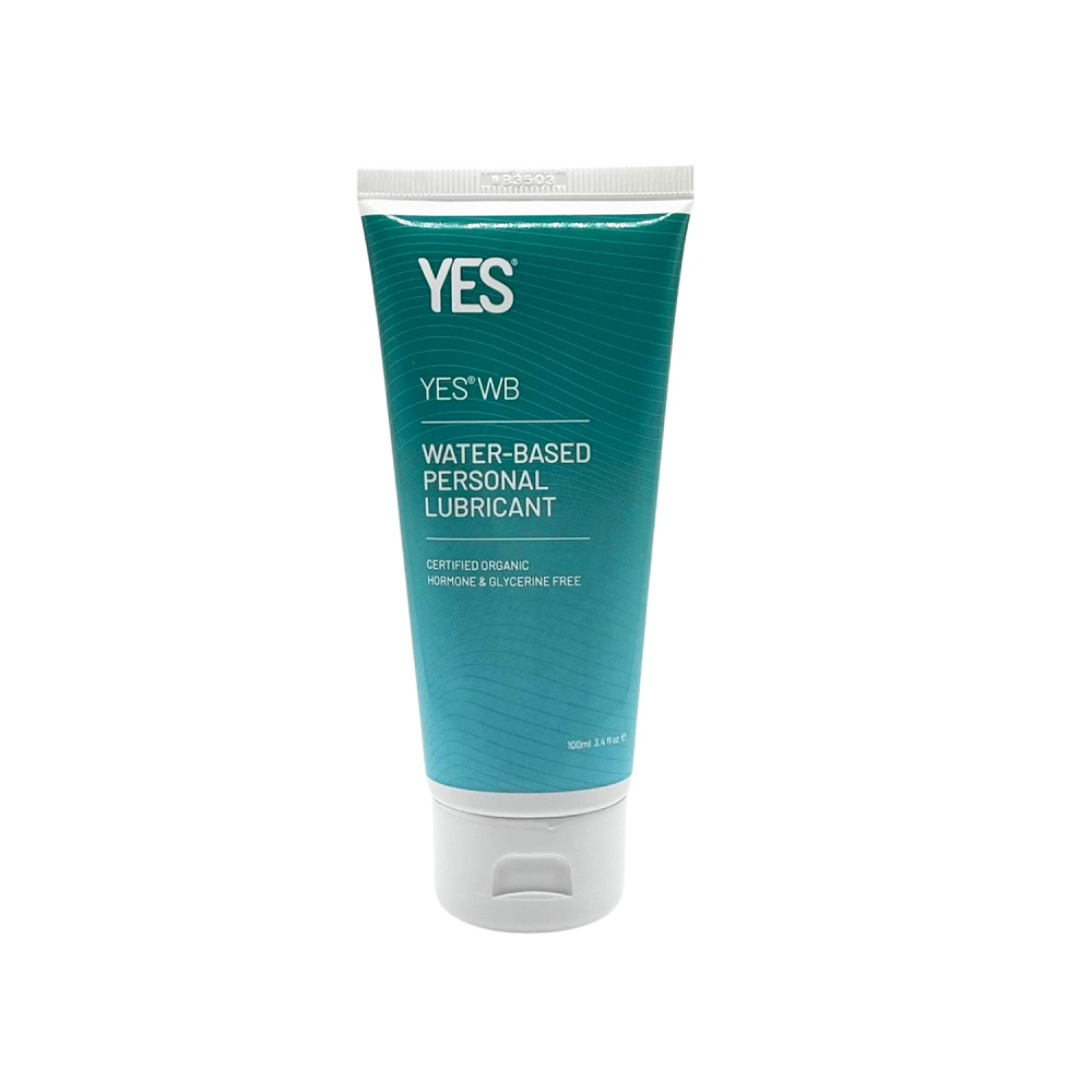 YES Organic Water Based Personal Lubricant-100ml, shown from the back