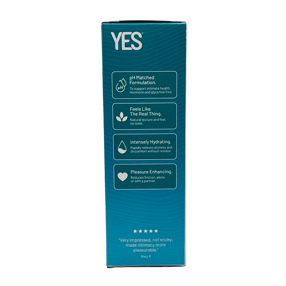 YES Organic Water Based Personal Lubricant-100ml, shown in its packaging