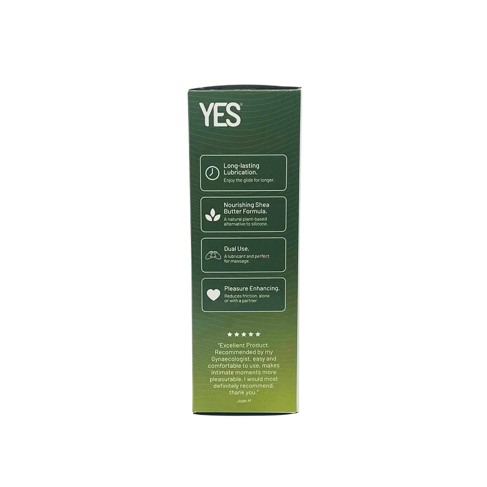 YES Natural Plant-Oil Based Personal Lubricant-80ml, in see description, close-up detail