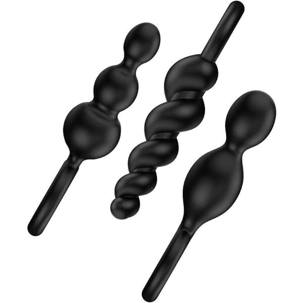 Satisfyer Booty Call Set Of 3 Black Anal Plugs - XToys UK