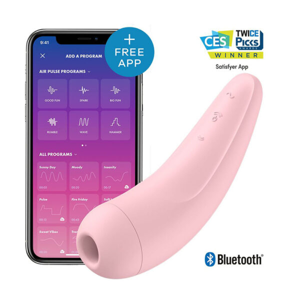 Satisfyer App Enabled Curvy 2 Plus Clitoral Massager Pink - XToys UK