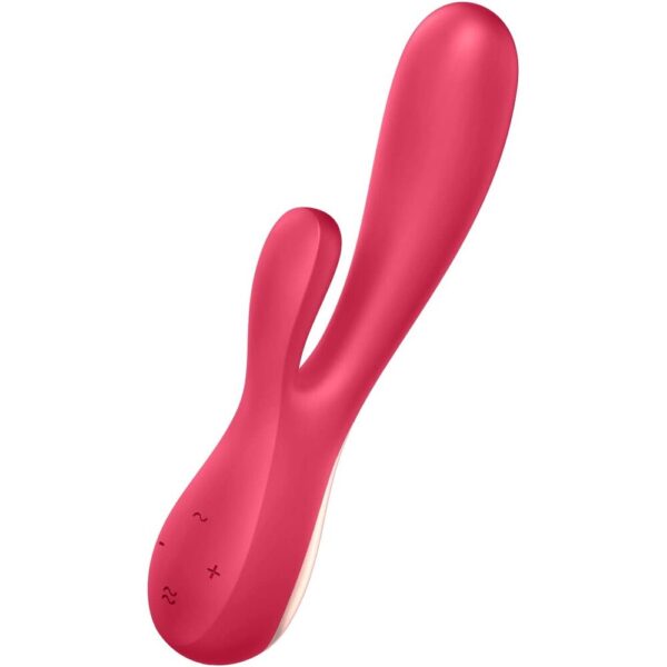 Satisfyer App Enabled Mono Flex Rabbit Vibrator Red - XToys UK