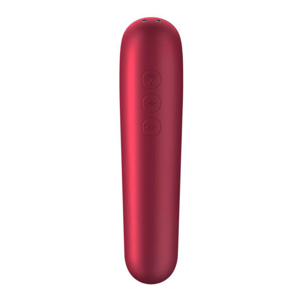 Satisfyer App Enabled Dual Love Clitoral Massager Red - XToys UK