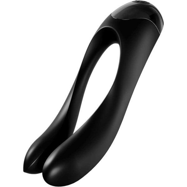 Satisfyer Candy Cane Finger Vibrator Black - XToys UK