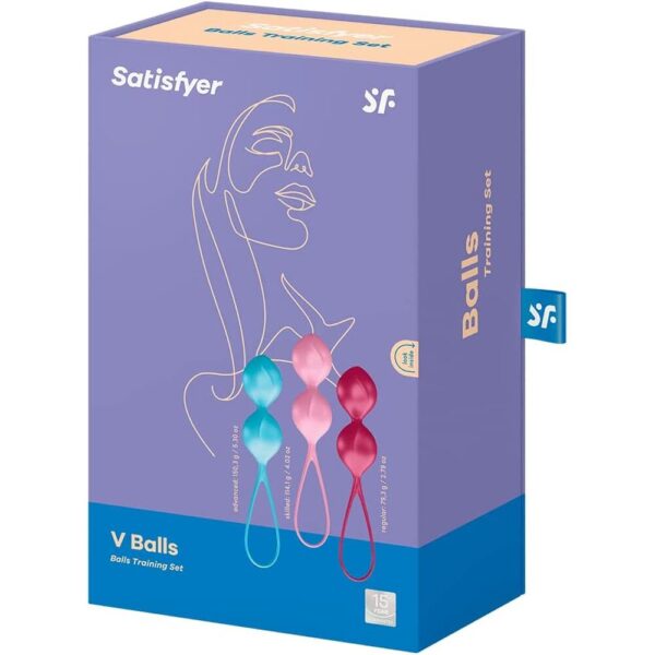 Satisfyer Set Of 3 Weighted Double Training Orgasm Balls - XToys UK