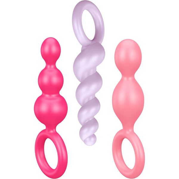 Satisfyer Booty Call Set Of 3 Multicolour Anal Plugs - XToys UK