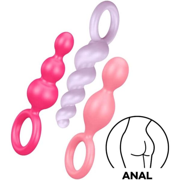 Satisfyer Booty Call Set Of 3 Multicolour Anal Plugs - XToys UK