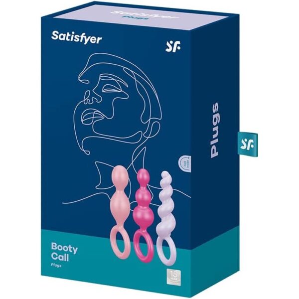 Satisfyer Booty Call Set Of 3 Multicolour Anal Plugs - XToys UK