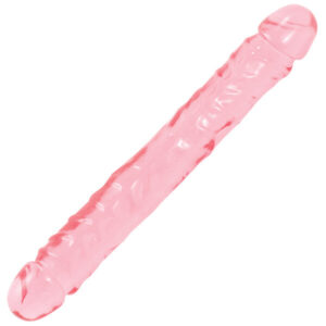 Crystal Jellies 12 Inch Double Dong Pink - XToys UK