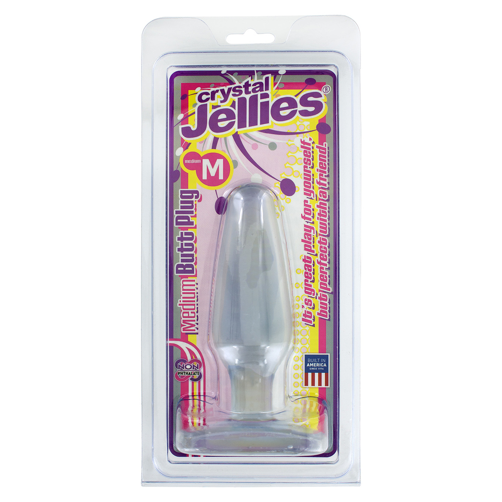 Crystal Jellies Medium Butt Plug Clear - XToys UK