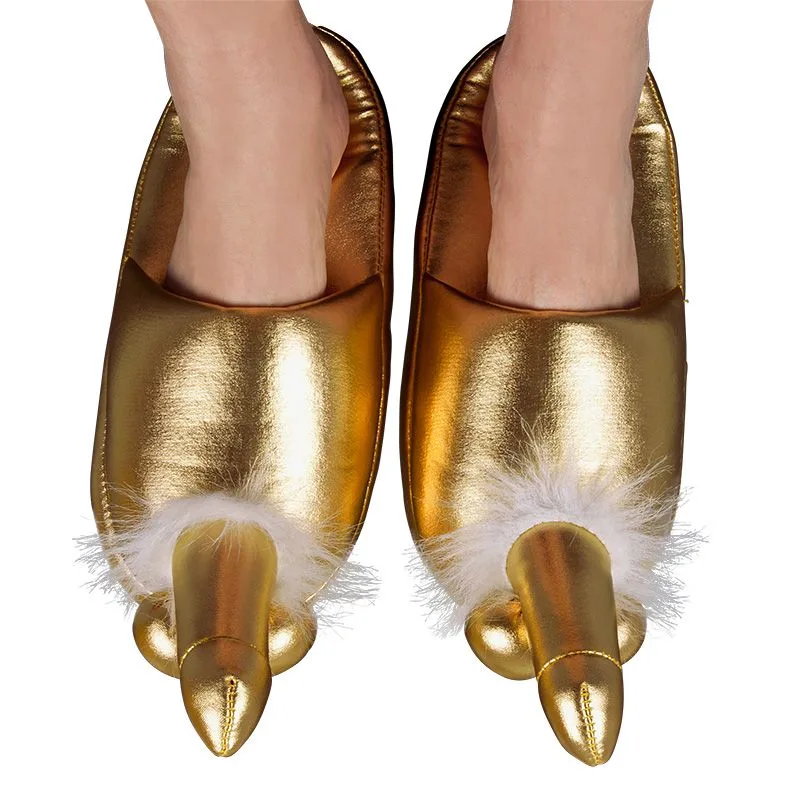 Golden Penis Slippers - XToys UK