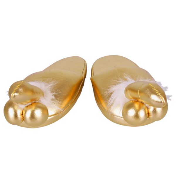 Golden Penis Slippers - XToys UK