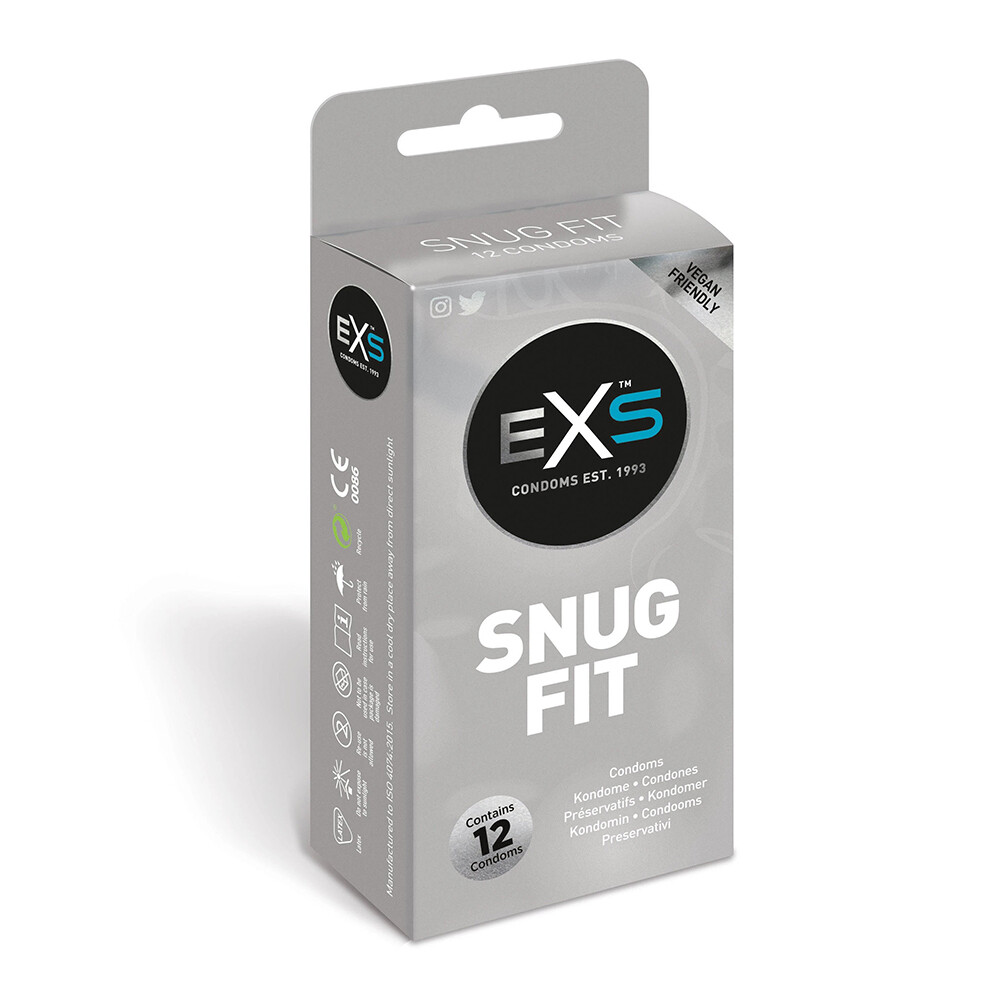 EXS Snug Closer Fitting Condoms 12 Pack - XToys UK