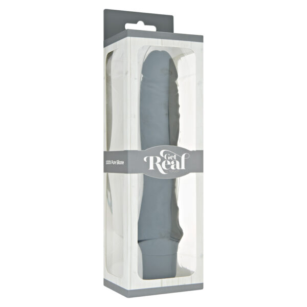 ToyJoy Get Real Classic Silicone Vibrator Black - XToys UK