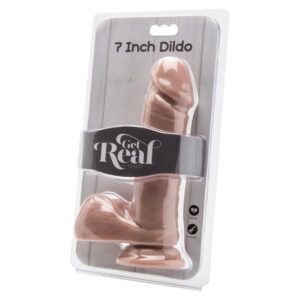 ToyJoy Get Real 7 Inch Dong With Balls Flesh Pink - XToys UK