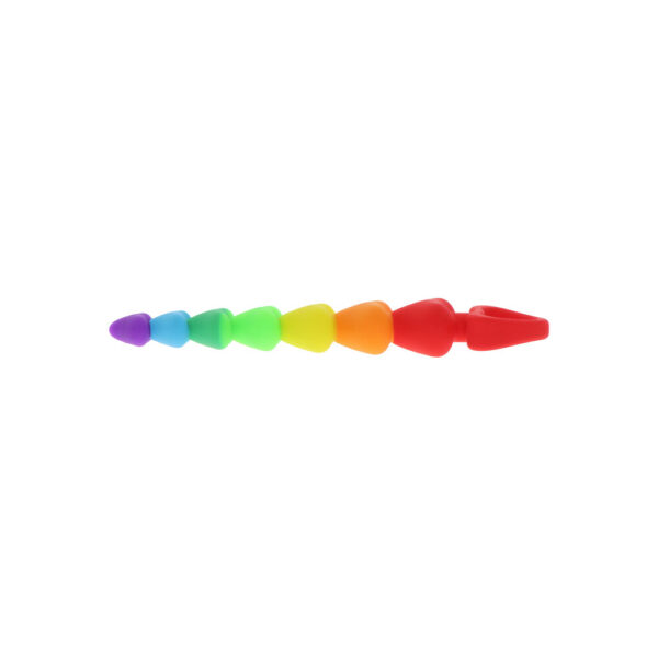 ToyJoy Rainbow Heart Anal Beads - XToys UK