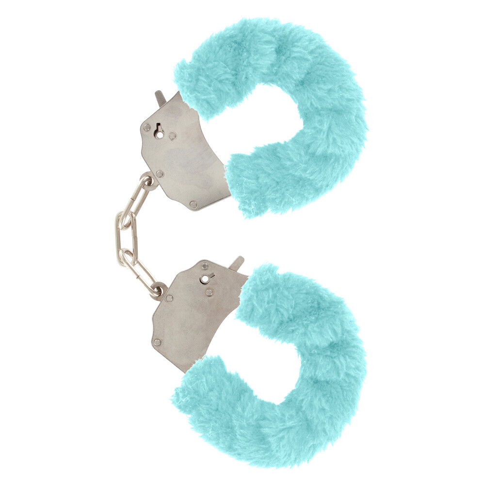 ToyJoy Furry Fun Wrist Cuffs Aqua - XToys UK