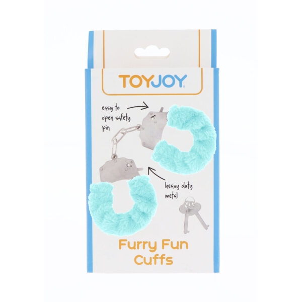 ToyJoy Furry Fun Wrist Cuffs Aqua - XToys UK