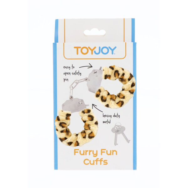 ToyJoy Furry Fun Wrist Cuffs Leopard - XToys UK