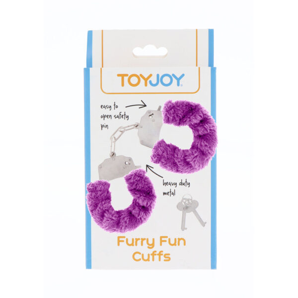 ToyJoy Furry Fun Wrist Cuffs Purple - XToys UK