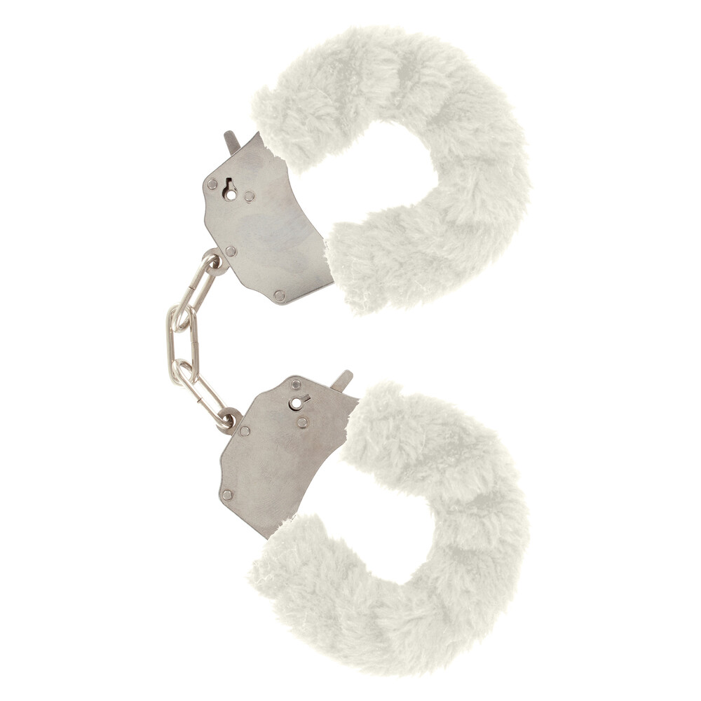 ToyJoy Furry Fun Wrist Cuffs White - XToys UK