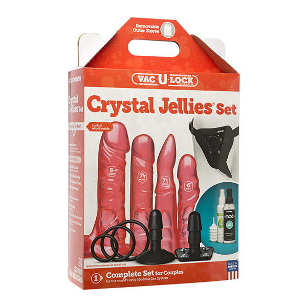 VacULock Crystal Jellies Harness Set - XToys UK