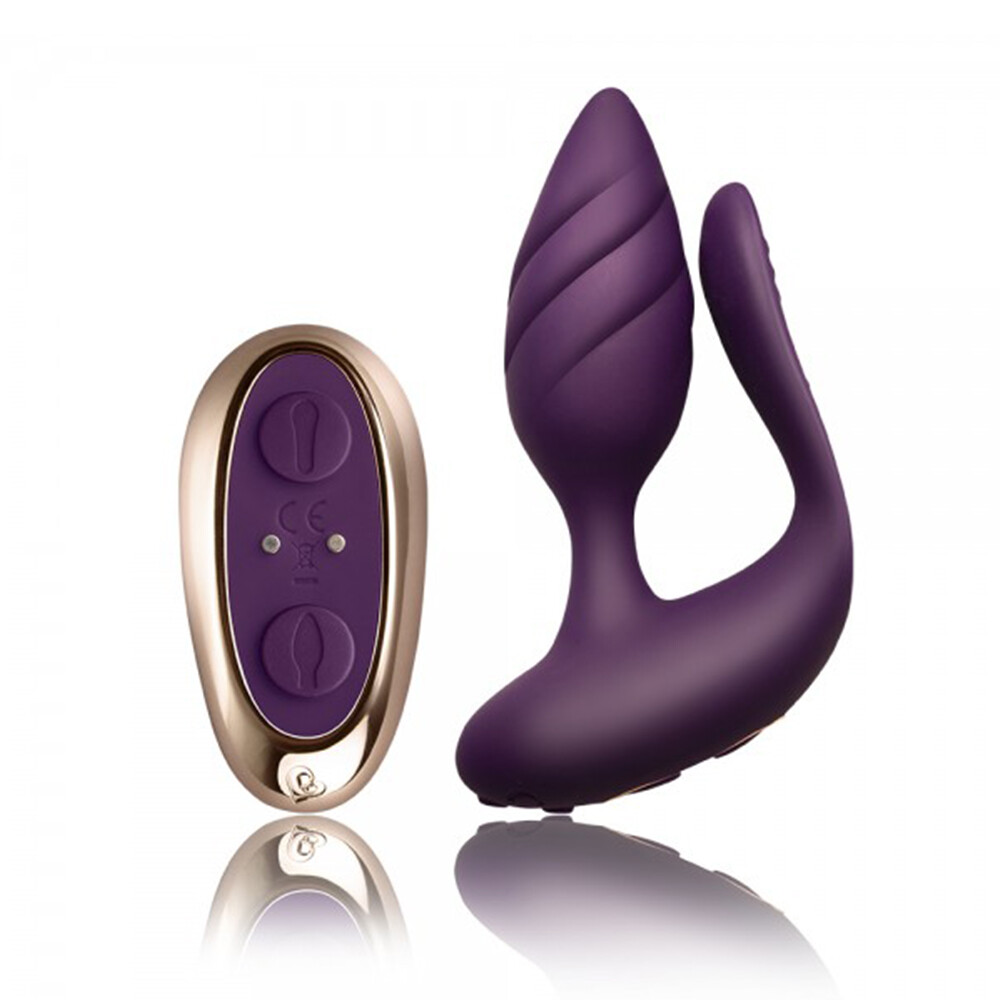 Rocks Off Cocktail Remote Control Couples Vibe Purple - XToys UK