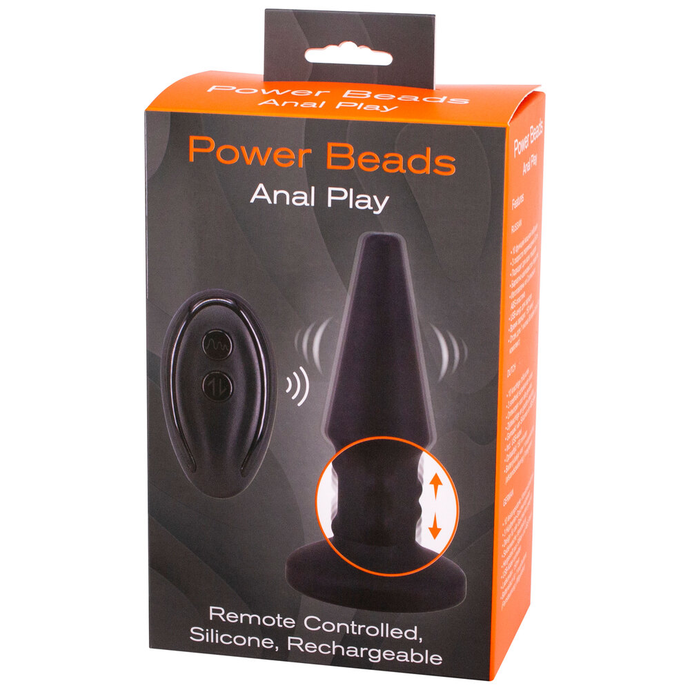 Power Beads Anal Play Rimming And Vibrating Butt Plug - XToys UK