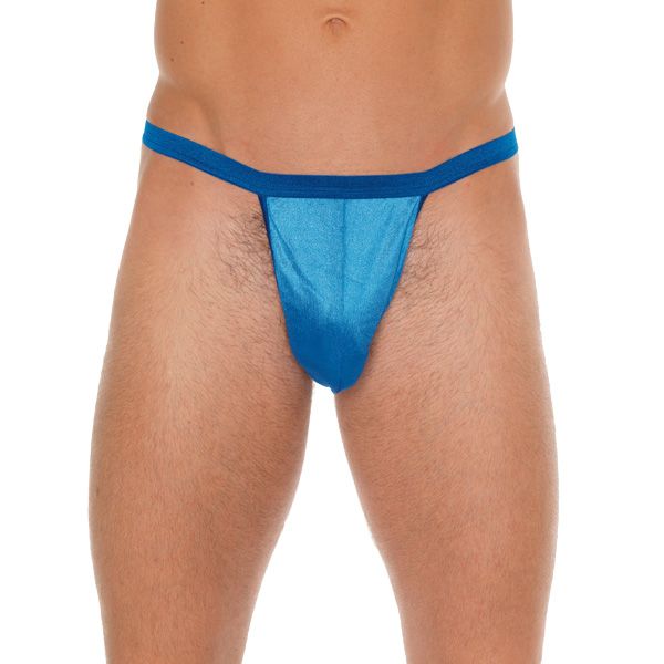 Mens Blue GString With Pouch - XToys UK